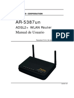 AR-5387un. Manual de Usuario. AR-5387 UN Router