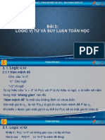 TRR - Slide - Bài 2 - Logic VI Tu Va Suy Luan Toan Hoc Gui SV