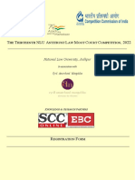 Registration Form The Thirteenth NLU Antitrust Law Moot Court Competition