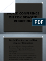 World Conference On Risk Disaster Reduction