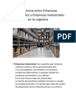 Diferencia Entre Empresas Comerciales y Empresas Industriales en La Logística. Sol