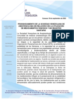 Pronunciamiento DE La SVA Sobre El USO de Medicamentos Vencidos