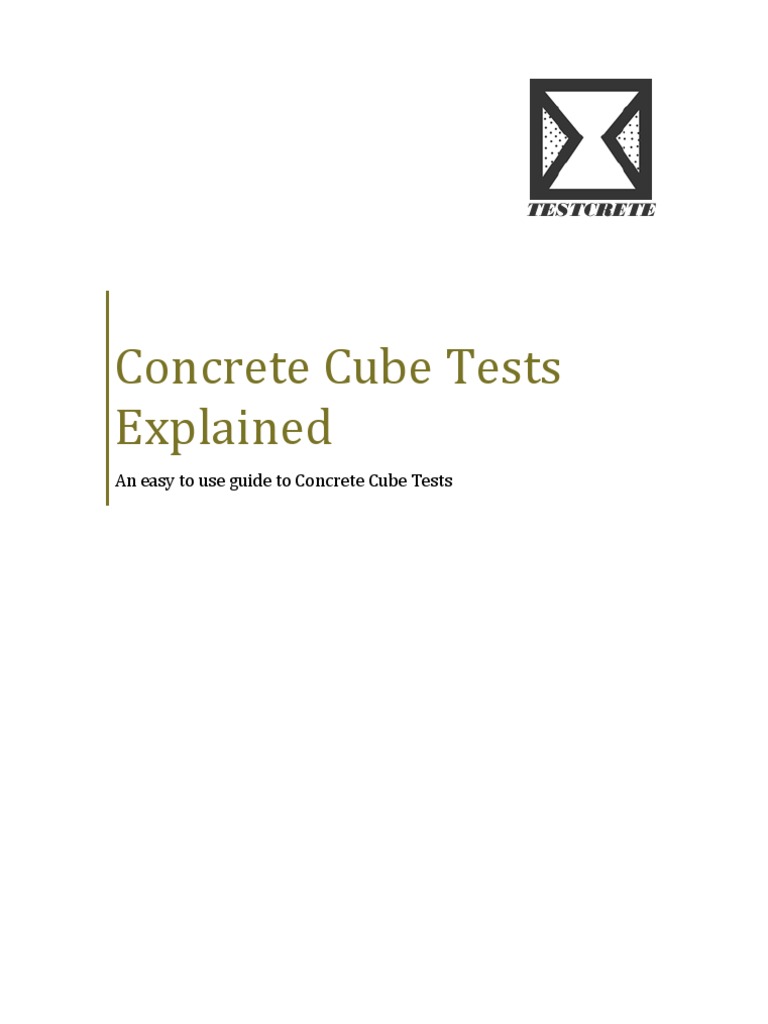 Concrete Cube Testing Guide | PDF | Concrete | Building Engineering