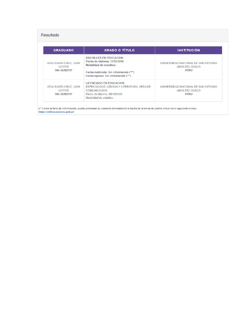 Constancia de sunedu pdf
