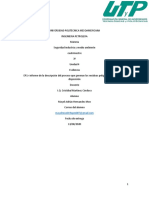 Informe de La Descripción Del Proceso Que Generan Los Residuos Peligrosos y Su Manejo y Disposición