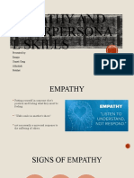 Empathy and Interpersonal Skills