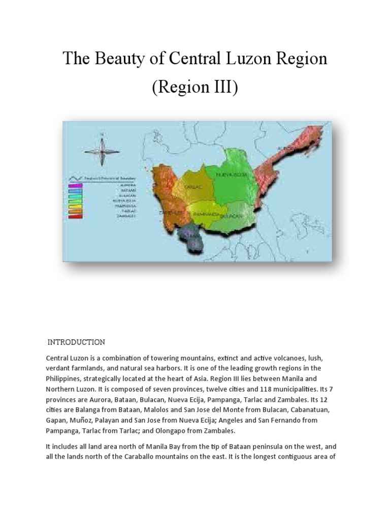 The Beauty Of Central Luzon Region Pdf Luzon Philippines