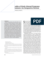 Perceived Benefi Ts of Study Abroad Programs For Nursing Students: An Integrative Review