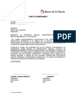 Carta Compromiso Prestamo Descuento Planilla