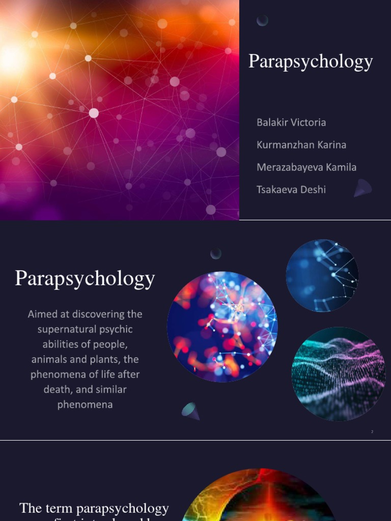 Overview of Parapsychology Research | PDF | Social Science | Philosophy