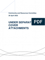 Under Separate Cover Attachments: Community and Resources Committee 26 April 2022