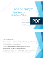 Medición de deformación y esfuerzos mecánicos