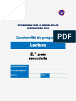 Cuadernillo de Preguntas Lectura 2.º Secundaria