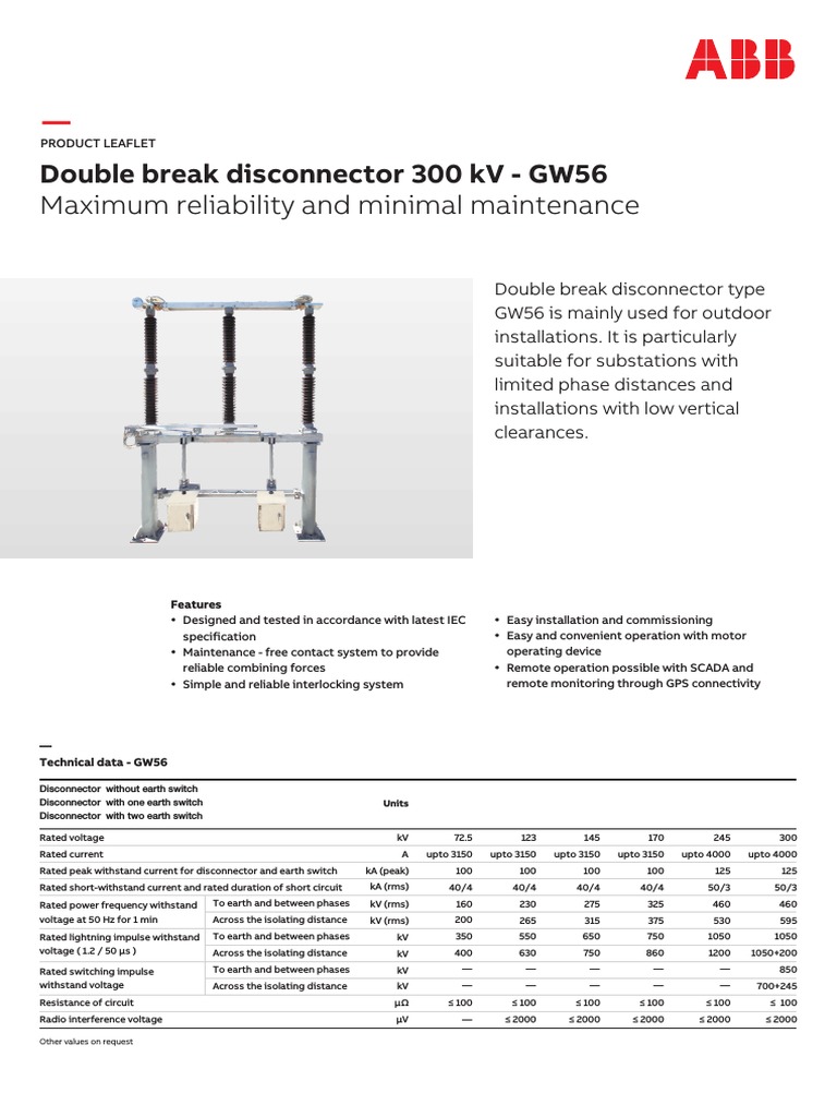 Enl GW56 | PDF | Electrical Substation | Switch