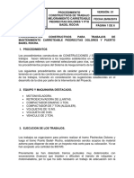 Informe Avance Trabajos de Mantenimiento Carreteable Trocha Acuacar