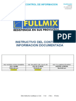 Fx-Sso-I-00 Instructivo Del Control de Informacion Documentada