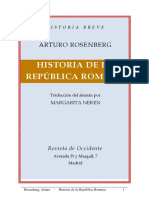 Arturo Rosenberg - Historia de La Republica Romana