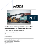 Empty Container Management in Depots Before and After Outsourcing of Container Inspection