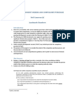 Development Consent Orders - and - Compulsory Purchase - NC