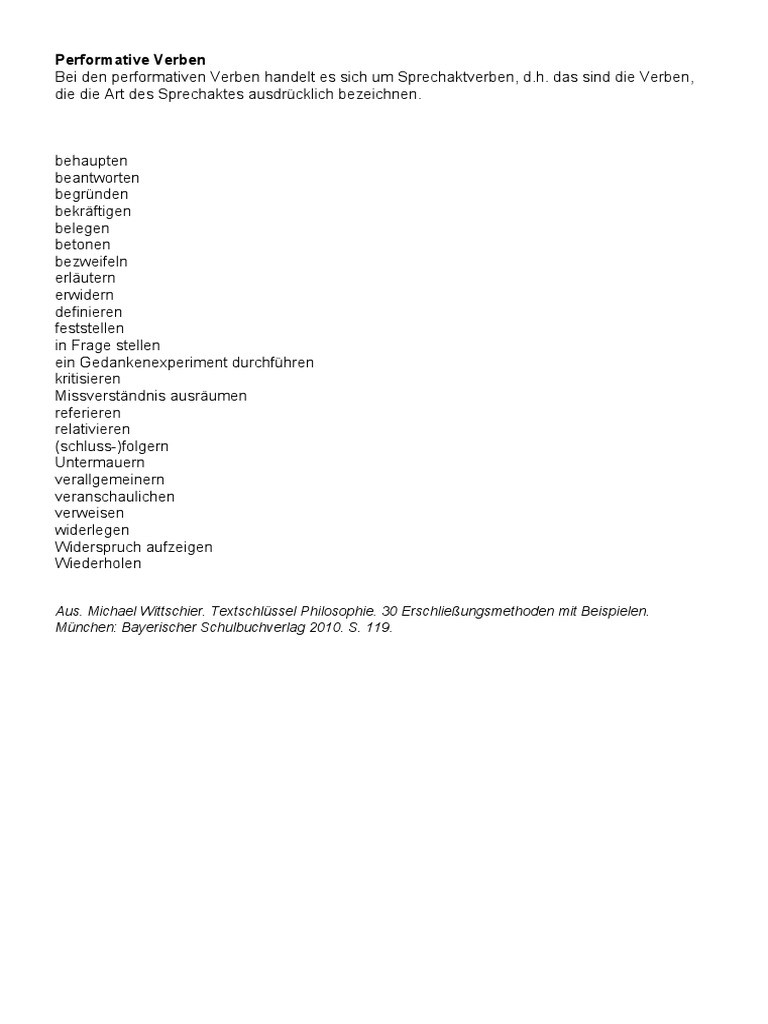 Performative Verben PDF