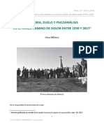ANNA MIÑARRO. Memoria Duelo y Psicoanálisis en El Largo Camino de Dolor Entre 1939 y 2017.