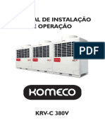 Manual de instalação e operação de ar condicionado split KRV-C 380V