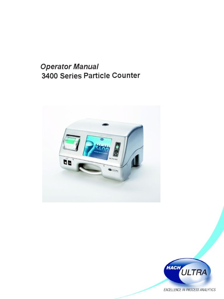3400 Operator Manual | PDF | Menu (Computing) | Battery Charger