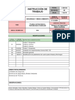 I SM-104-05 - Pruebas de Resistencia y Hermeticidad - Inertizado