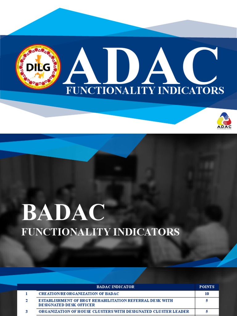 BADAC Activity Report and Indicators | PDF | Evaluation