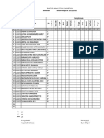 DAFTAR NILAI Pengetahuan