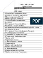 Catalogo de cuentas contables