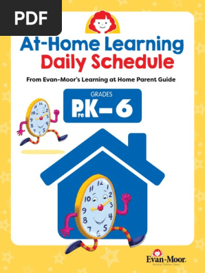At Home Learning Daily Schedule Sampler