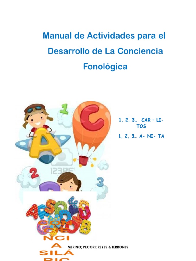 Conciencia Fonologica Manual PDF | PDF | Sílaba | Palabra