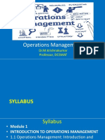 Operations Management Syllabus Guide