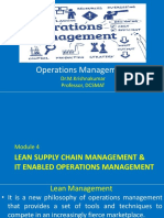Operations Management: Lean Supply Chain and IT Enabled Concepts