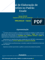Manual para Elaboração de Questões Modelo ENADE - 2021.2 - Banco de Provas 