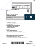 June 2011 QP - Paper 1 Edexcel (B) Maths IGCSE
