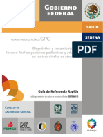 Diagnóstico y Tratamiento Del Absceso Anal en Pacientes Pediátricos y Adultos en Los Tres Niveles de Atención RR