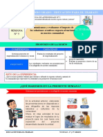 V Experiencia de Aprendizaje - Act 5 - Semana 5 Vi Ciclo