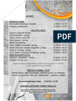 Tjedni Menu Rest - Lucija 29.08.-04.9.2022