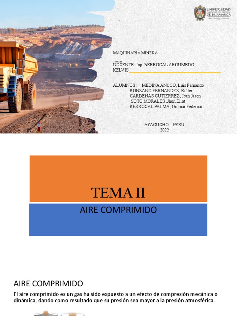 TEMA II Com | PDF | Presión | Minería