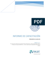 Informe de Capacitacion de Primeros Auxilios