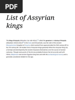 List of Assyrian Kings