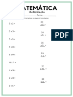 Simple Green Multiplication and Division Mental Arithmetic Maths Worksheet