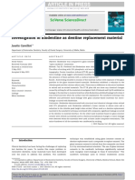 Investigating Biodentine as a Dentine Replacement Material