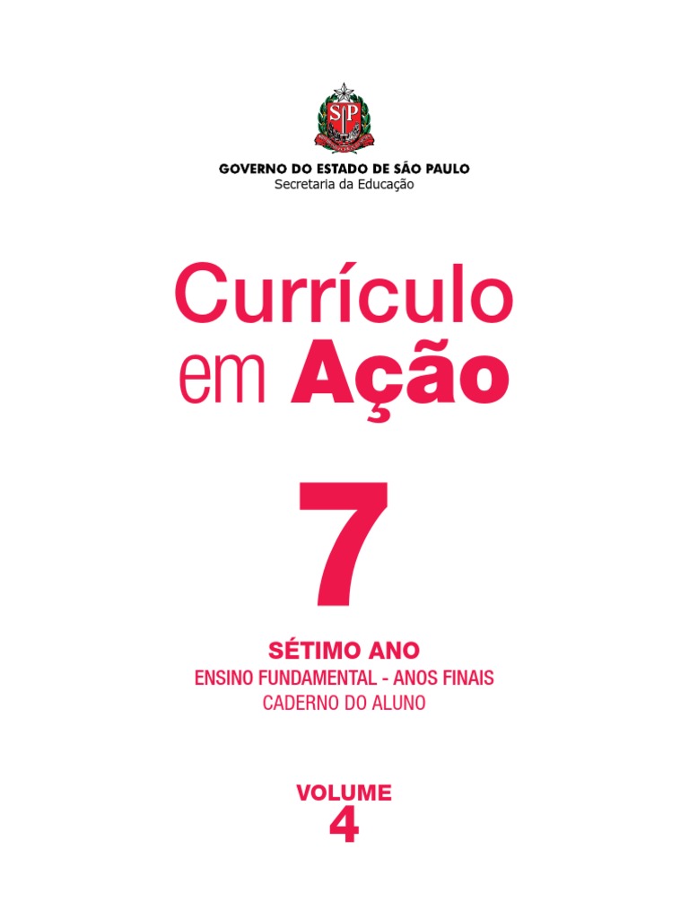 Currículo em Ação: 7º Ano - Volume 4 | PDF | Cor | Tempo