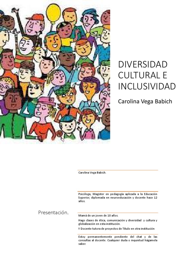 Encuadre, DIVERSIDAD CULTURAL E INCLUSIVIDAD | PDF | Inclusión ...