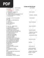 Pelis Hasta Noviembre | PDF | Entretenimiento (general)