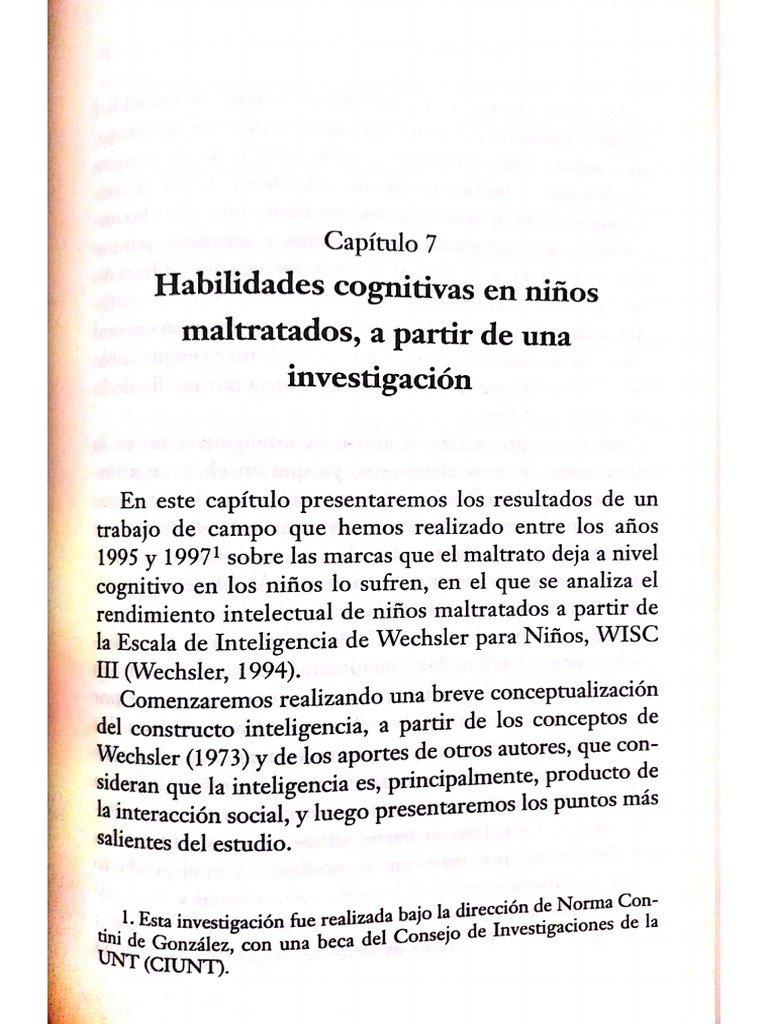 Cohen Imach Infancia Maltratada en La Posmodernidad - Capitulo 7 y 8 | PDF