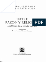 Jürgen Habermas - Jurgen Habermas - Joseph Ratzinger - Entre Razon y Religion - Dialectica de La Secularizacion-Fondo de Cultura Economica USA (2008)